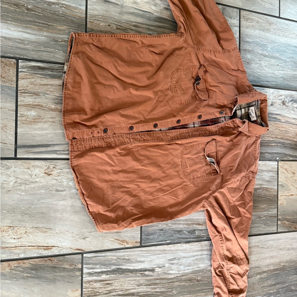Ruff Hewn Terracotta Plaid Lined Shirt